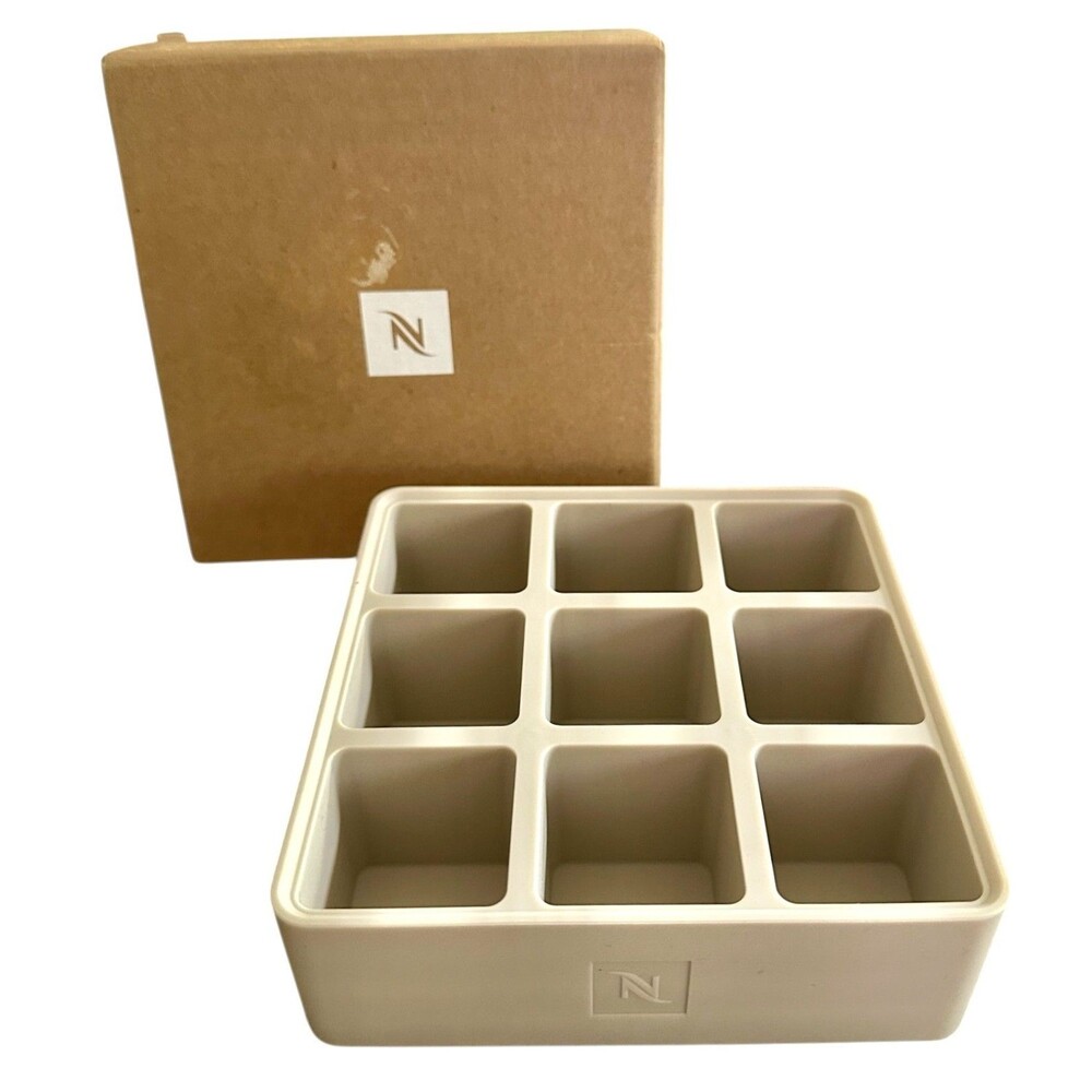 Nespresso Barista Single Ice Cube Silicone Tray - Light Brown